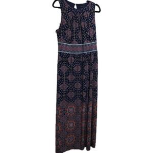 Suite 7 Women's Multicolor‎ Maxi Dress Paisley Print Size 1x